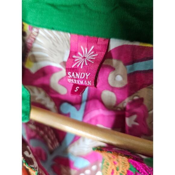 Sandy Starkman Embellished Boho Tunic Top Embroidered Ladies Size Small - Picture 4 of 8